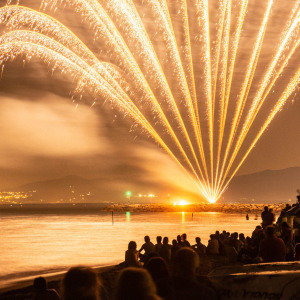 Marina di Grosseto, fuochi d'artificio di San Rocco