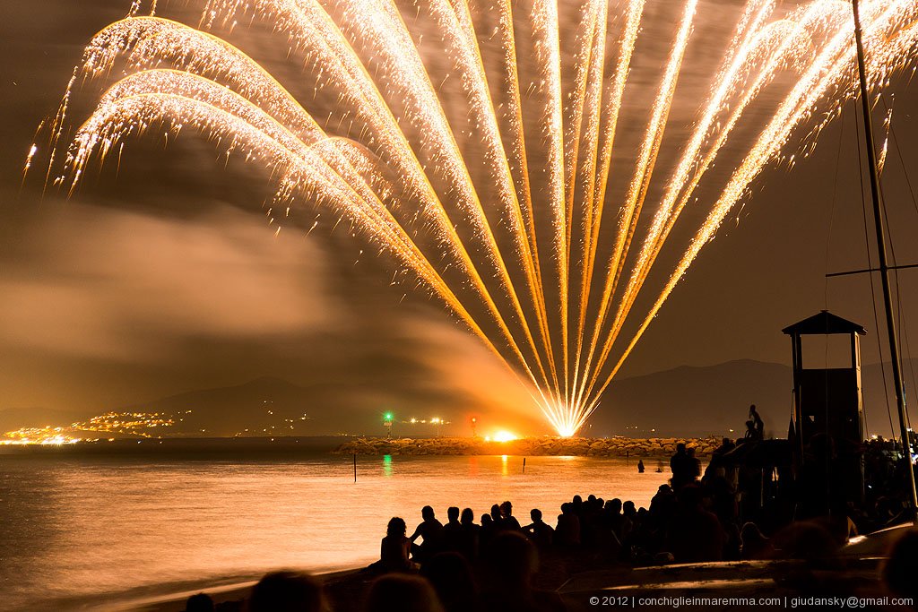 Fuochi d'artificio il 16 Agosto a Marina di Grosseto