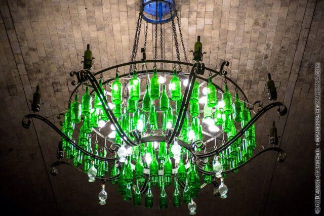 Luce verde bottiglia